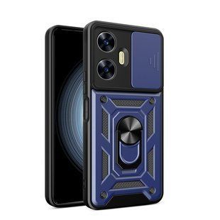 PC + TPU чехол Camshield armor для Realme 10 Pro Plus / синий 89415 фото