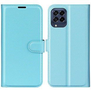 Чехол книжка Lichee для Samsung Galaxy M33 голубой 089867 фото