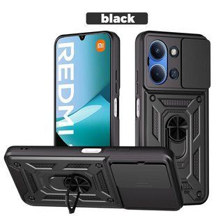 PC + TPU чехол Camshield Armor для Xiaomi Redmi 15C 4G EU (173 x 81 x 8.2 мм) / черный 100326 фото