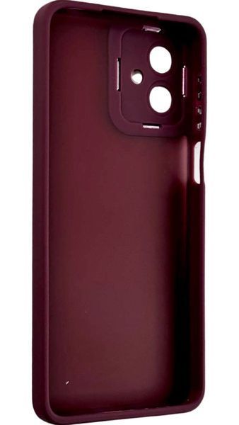 TPU чохол Luxury Metal Lens на Motorola G14 бордовий 094638 фото