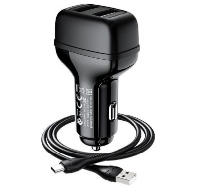 АЗУ Hoco Z36 + Cable (Type-C) 2.4A 2USB черный 83556 фото