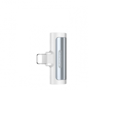 Переходник Remax RL-LA03i Lightning-3.5 AUX серебристый 85136 фото