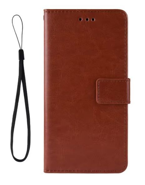 Чехол книжка Book case для HMD Pulse Plus / коричневый 201745 фото