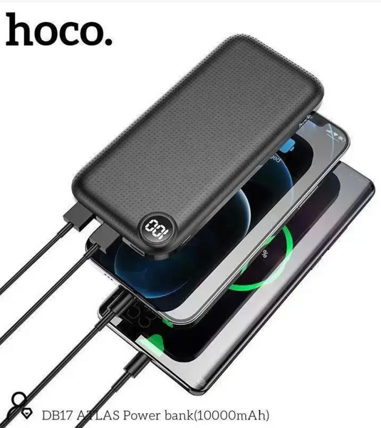 Повербанк Power Bank Hoco DB17 10000 mAh черный 086539 фото