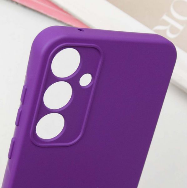 Чохол накладка TPU Liquid Silk для Samsung Galaxy S24 FE / фіолетовий 201177 фото