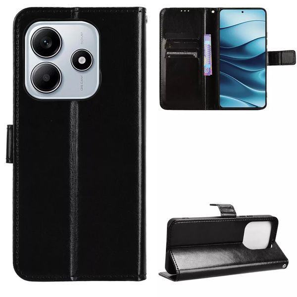 Чехол книжка Book case для Xiaomi Redmi Note 14 (4G) / черный 098801 фото