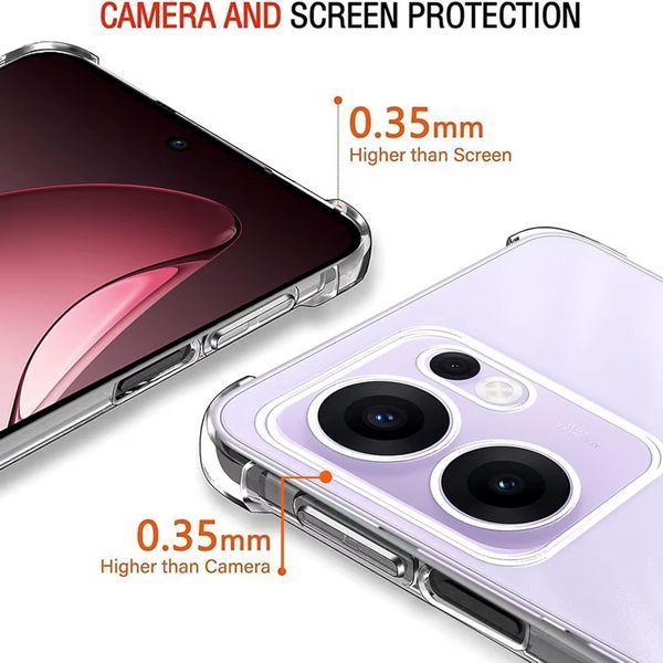 Противоударный чехол WXD для Oppo Reno 13 FS (5G) / прозрачный 203278 фото