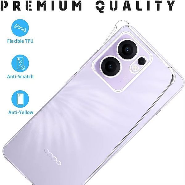 Противоударный чехол WXD для Oppo Reno 13 FS (5G) / прозрачный 203278 фото
