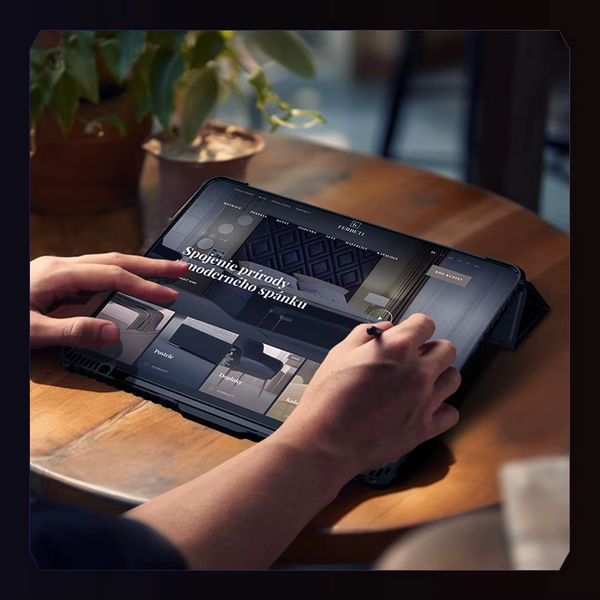 Чехол книжка Nillkin Bumper Pro Origami на Xiaomi Pad 7 (11.2") / синий 098937 фото