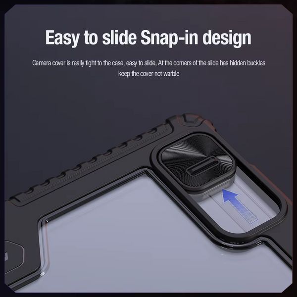 Чехол книжка Nillkin Bumper Pro Origami на Xiaomi Pad 7 (11.2") / синий 098937 фото