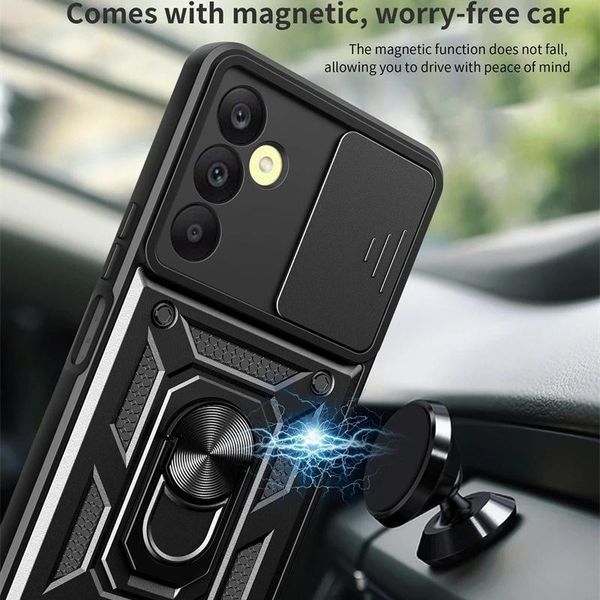 PC + TPU чехол Armor Camshield для Samsung Galaxy A35 / черный 097124 фото