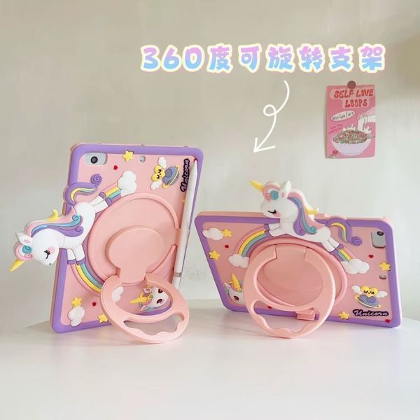 Чехол Happy case на планшет iPad 10.9" 2022 (10th Gen) / Unicorn pink 100524 фото