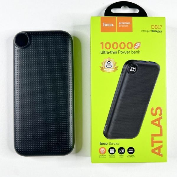 Повербанк Power Bank Hoco DB17 10000 mAh черный 086539 фото