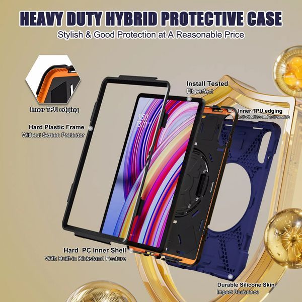 Чохол Carbon Armor Cross Tablet на планшет Poco Pad (12.1") / темно-синій 098529 фото