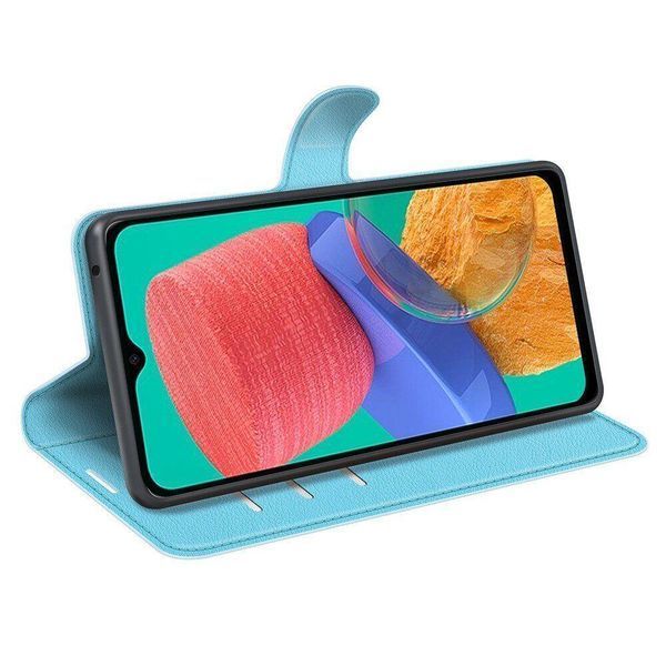 Чехол книжка Lichee для Samsung Galaxy M33 голубой 089867 фото