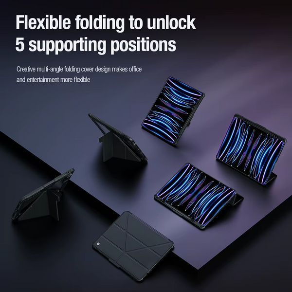 Чехол книжка Nillkin Bumper Pro Origami на Xiaomi Pad 7 (11.2") / синий 098937 фото