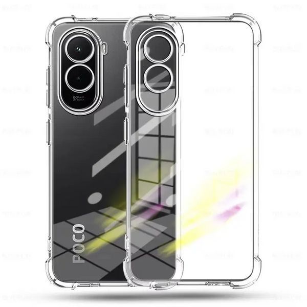 Противоударный чехол WXD для Poco M7 Plus (5G) / прозрачный 100464 фото