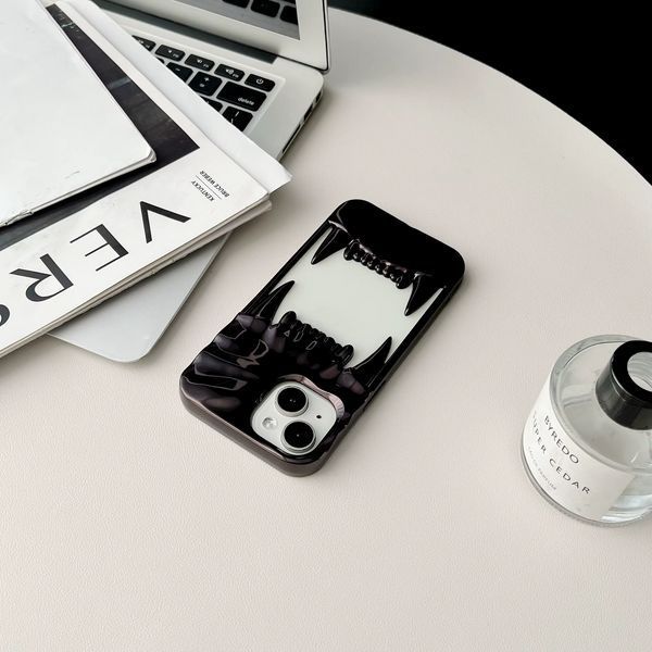 Силіконовий чохол Jaws для iPhone 15 Pro Max / коричневий глянсовий 098792 фото