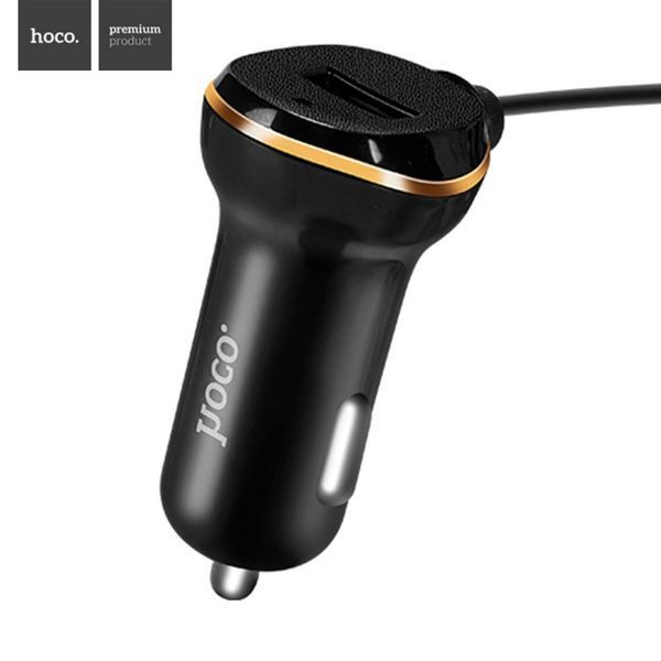 Автомобільна зарядка HOCO Z14 на 1 USB (2.1 A) + Micro USB cable (2 кольори) 51123 фото