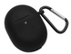 Силіконовий чохол із карабіном для Google Pixel Buds Pro чорний 089669 фото 2