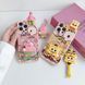 Силиконовый 3D чехол Funny Sponge Bob для iPhone 15 Pro Max / на цветном фоне (со шнурком) 099437 фото 9