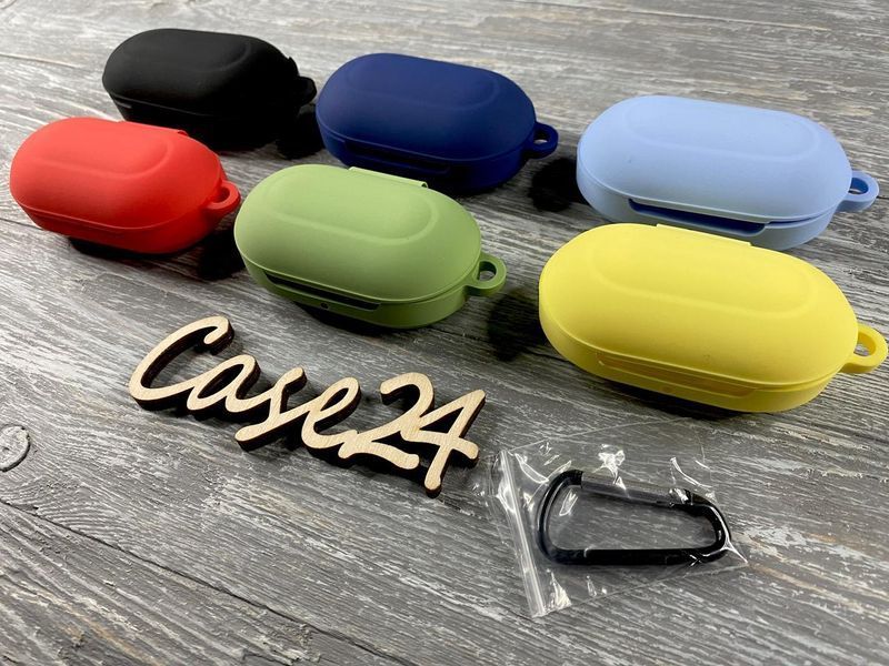 Силіконовий чохол з карабіном для Samsung Galaxy Buds Plus (6 кольорів) 82886 фото