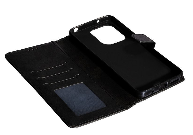 Кожаный чехол книжка Business Book на Xiaomi Redmi 13 (4G) / black 200345 фото
