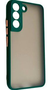 TPU чехол накладка Matte Color Case для Samsung Galaxy S22 темно-зеленый 092176 фото