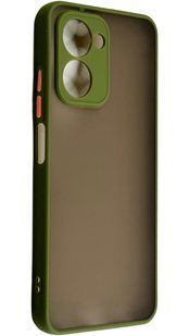 TPU чехол накладка Matte Color Case для Realme C33 светло-зеленый 092626 фото