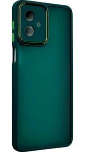 TPU чохол Luxury Metal Lens на Motorola G14 зелений 094639 фото