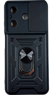 PC + TPU чехол Camshield Armor для Tecno Spark 10 / черный 090664 фото