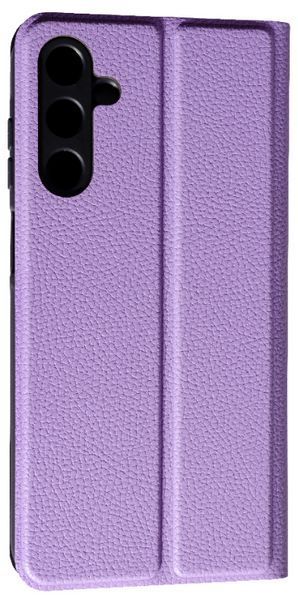 Шкіряний чохол книжка Fibra case на Samsung Galaxy M16 (5G) / фіолетовий 202309 фото