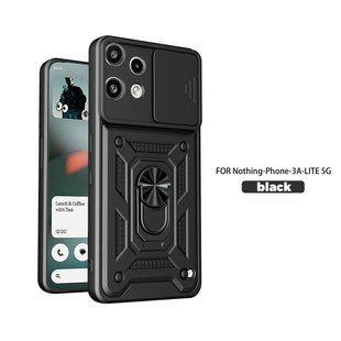 PC + TPU чехол Camshield Armor для Nothing Phone (3a) Lite / черный 100973 фото