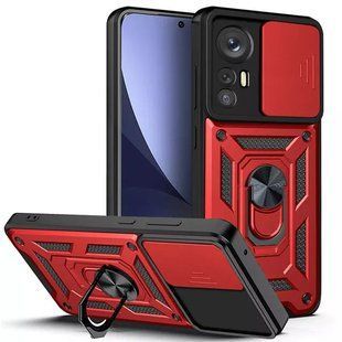 PC + TPU чохол Camshield armor на Xiaomi 12 Lite / червоний 087796 фото