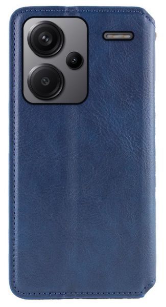 Кожаный чехол книжка Cubic для Xiaomi Redmi Note 13 Pro Plus (5G) / синий 201298 фото