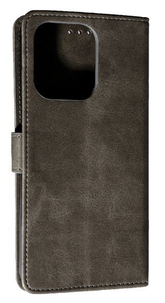 Шкіряний чохол-книжка Business Book на Xiaomi Redmi 13 (4G) / grey 200346 фото