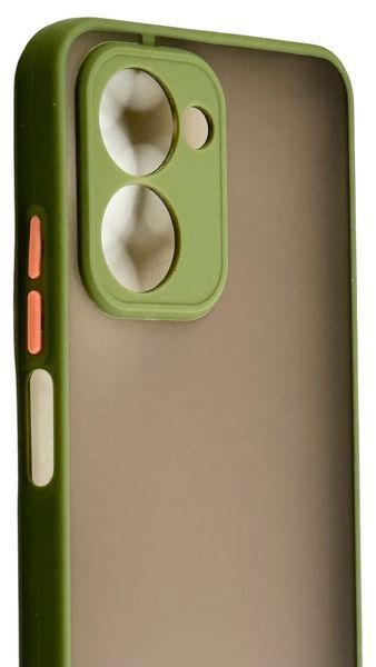 TPU чехол накладка Matte Color Case для Realme C33 светло-зеленый 092626 фото