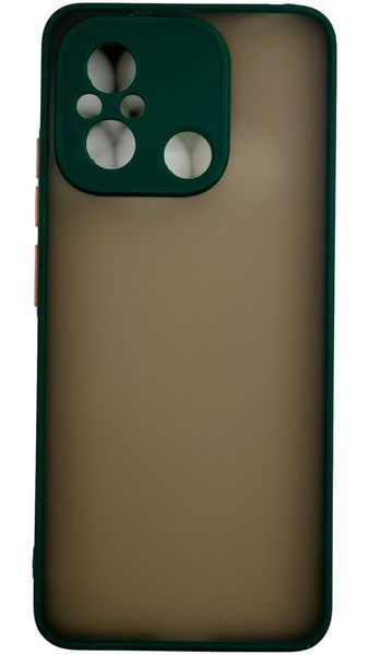 TPU чохол накладка Matte Color Case для Xiaomi Redmi 12C темно-зелений 092076 фото