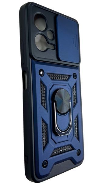 PC + TPU чохол Camshield armor для Poco X5 5G / синій 087640 фото