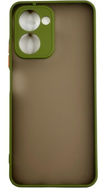 TPU чехол накладка Matte Color Case для Realme C33 светло-зеленый 092626 фото