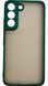 TPU чохол накладка Matte Color Case для Samsung Galaxy S22 темно-зелений 092176 фото 3