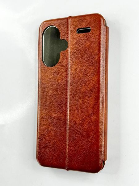 Чохол книжка Perforation book для Xiaomi Redmi Note 13 Pro Plus 5G коричневий 095853 фото