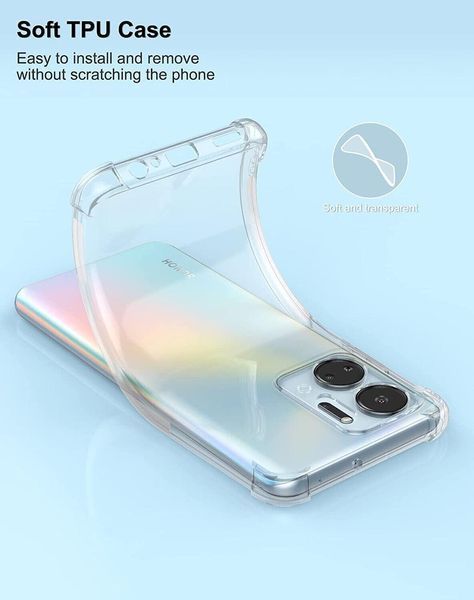 Чехол накладка WXD на Honor X7a / прозрачный 92276 фото
