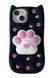 Силиконовый 3D чехол Paw love для iPhone 13 / черный 098950 фото 1