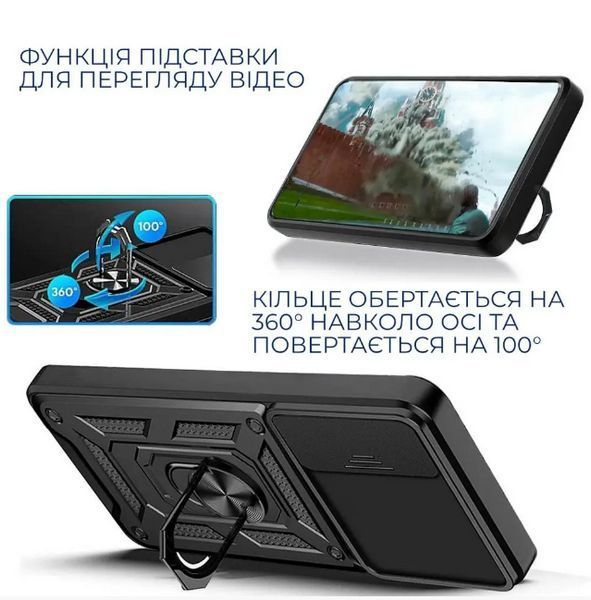 PC + TPU чехол Camshield Armor для Tecno Spark 20 Pro / синий 097098 фото