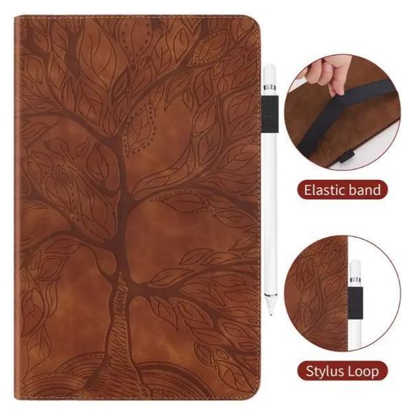 Чохол книжка Wood Book на планшет Poco Pad M1 (12.1") / коричневий 100912 фото