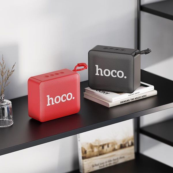 Беспроводная колонка Hoco BS51 Gold brick черный 093334 фото