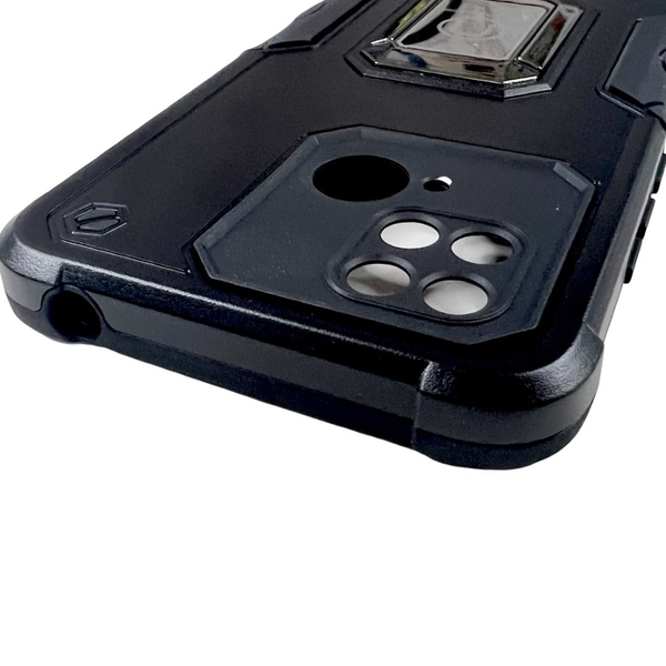 PC + TPU чохол Armor Magnet Ring для Xiaomi Redmi 10C (редмі 10ц) чорний 085609 фото