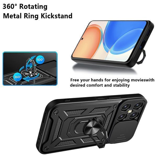 PC + TPU чехол Camshield armor для Honor X8 / синий 89467 фото