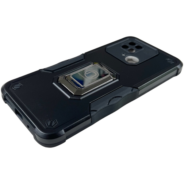 PC + TPU чохол Armor Magnet Ring для Xiaomi Redmi 10C (редмі 10ц) чорний 085609 фото